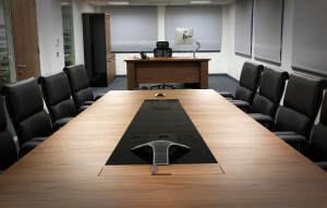 boardroom with top table