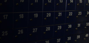 Storage lockers with numbers