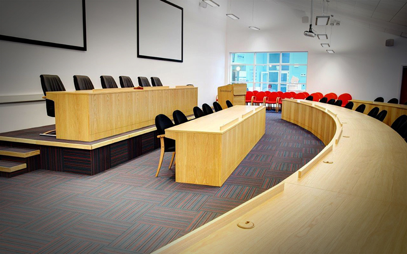 District Council Chamber installed