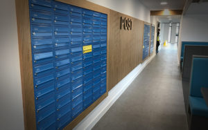 student pigeon hole mail boxes