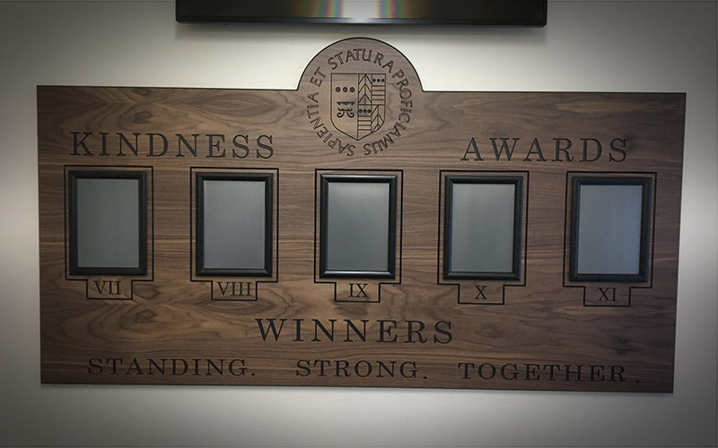 Kindness Feature Board Donated To Ilkley Grammar School