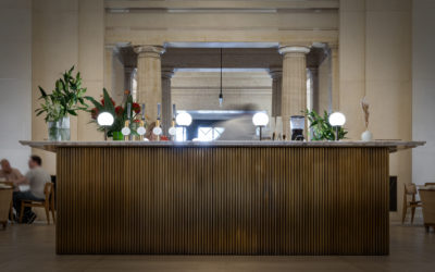 Patinated Brass Bar installed in Grade-II Listed Building