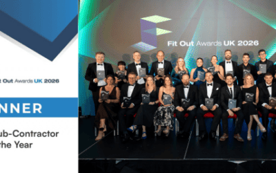 J Carey Design named Fit Out Sub-Contractor of the Year 2026